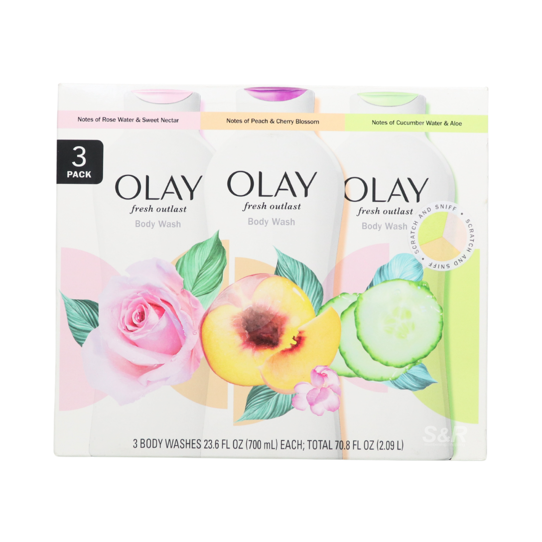 Olay 3-piece Fresh Outlast Body Wash Set 2.9L